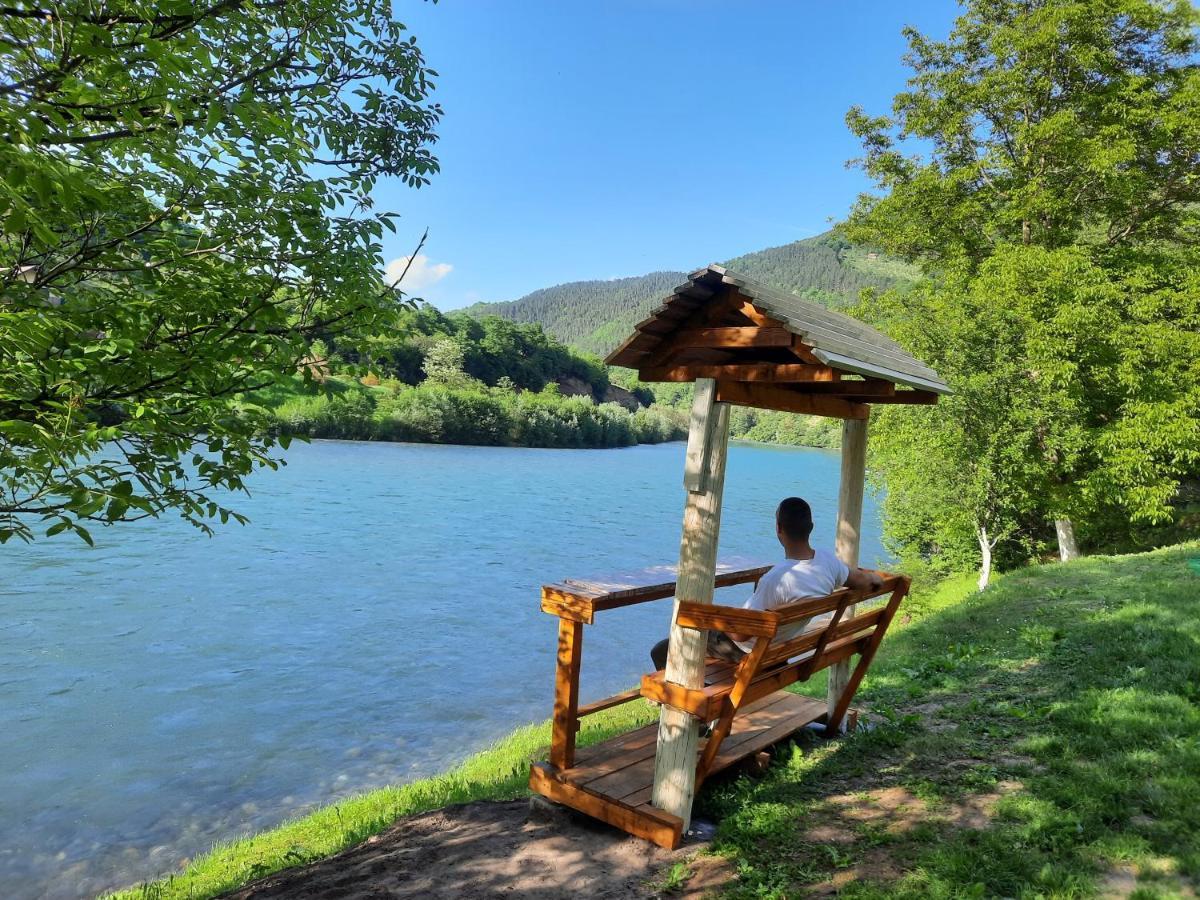 Apartmani Vila Na Drini Foca Kültér fotó